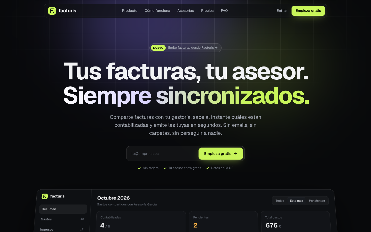 Captura de facturis.es